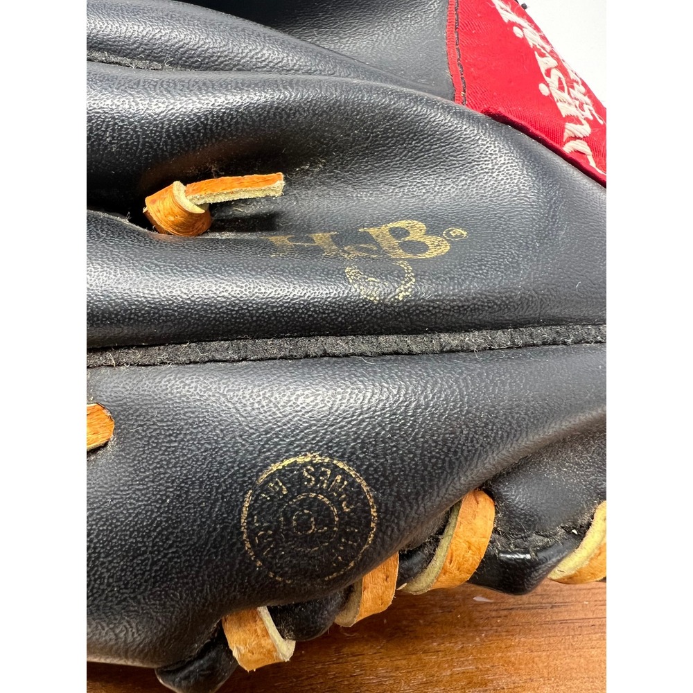 Louisville Slugger Baseball Glove Black Leather Youth Infield Outfield - Picture 8 of 9
